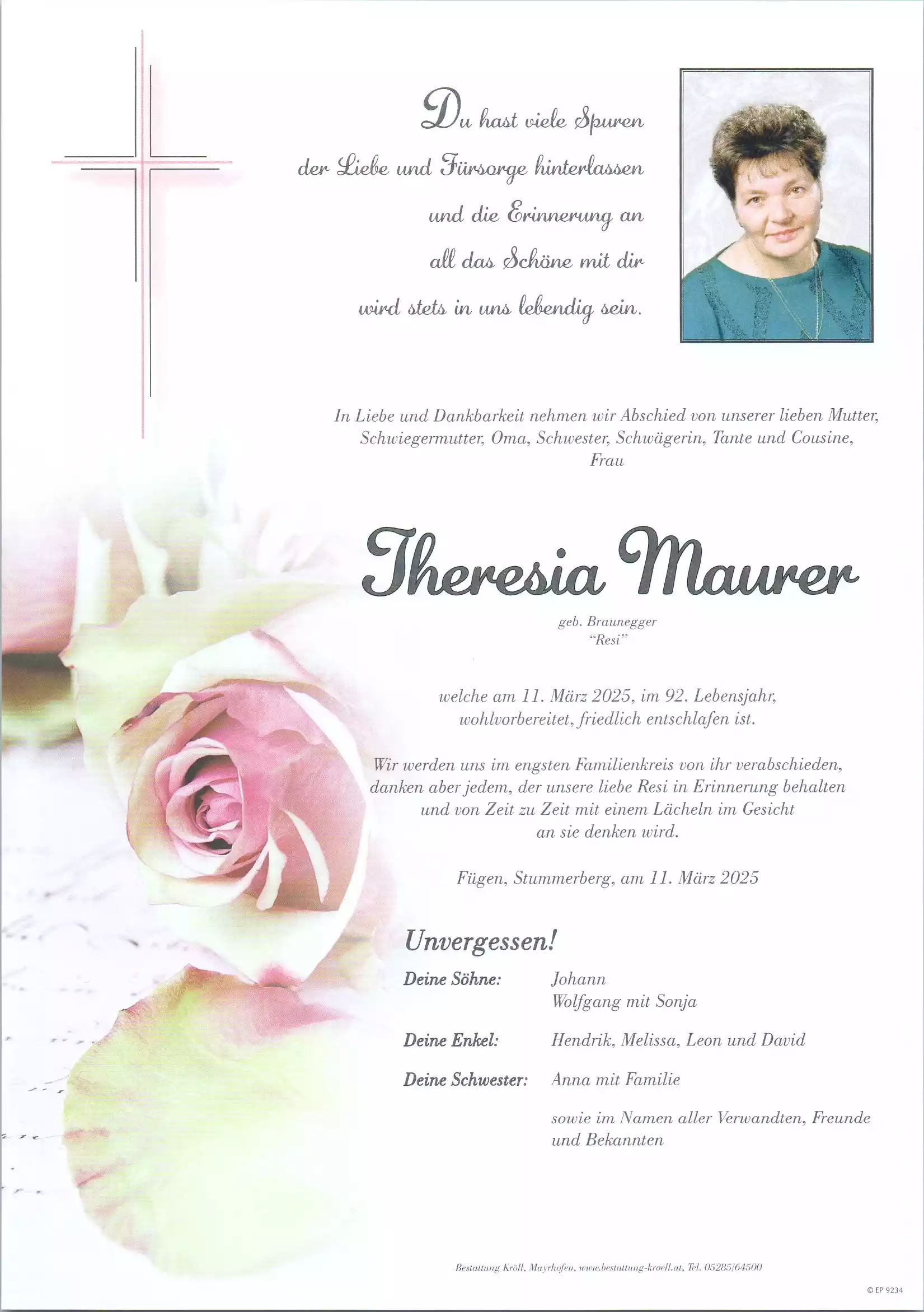 Parte von Theresia Maurer